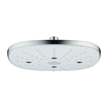 T-May Banyo Ayvacık Yuvarlak Tepe Duş Seti Başlığı Krom Paslanmaz Krom