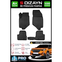 Peugeot 2008 3d Pro Havuzlu Paspas 2019-2023 A+ Kalite 3ds-sdz027