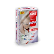 Kanz Ultra-Dry Diapers Bebek Bezi 3 Numara Midi Mega Paket 64 Adet