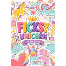 Unicorn Tek Boynuzlu At Sticker Seti - 25 Adet Etiket Çıkartma Diğer