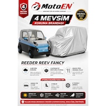 Reeder Reev Fancy Elektrikli Araba Brandası Gri Oto Branda Su Geçirmez Dört Mevsim Uv İki Katmanlı Dış Ortam Örtü