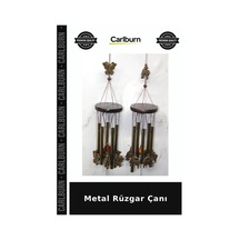 Metal Rüzgar Çanı Teras Dekoru Tarz Süs Askılı Aksesuar