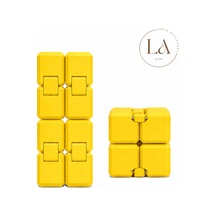 Hareketli Rahatlatıcı Küpü Infinity Cube Katlanabilir Anti Rahatlatıcı Oyuncak 3d Baskı Sonsuz Küp Sarı