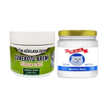 2 Tane Çörek Otu Kremi Orta Boy 100 Ml Krem + 2 Tane Snow Kitten Menthol Balm 50 Ml / Sırt Bel Kas Diz Dirsek Iskelet Agrilarina Masaj Seti