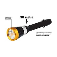 Steweld 607 Db Şarjlı Ve Led Sualtı El Feneri Siyah