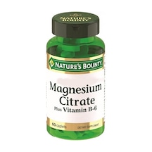 Nature's Bounty Magnesium Citrate Plus Vitamin B-6 60 Tablet Diğer