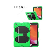 Apple Uyumlu iPad, 5. 6. Nesil 2017 2018 9.7" Inc Kılıfı Defender Tank Zırh Silikon Kılıf Ekran Koruyuculu