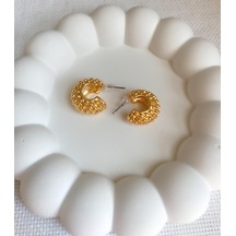 Kadın Küpe Tombul Tırtık Küpe 001