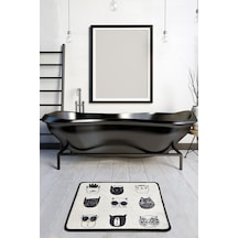 Cutıe Djt Banyo Halısı Paspas 40 x 60 CM Çok Renkli