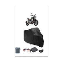 Siyah Jawa Rvm 500 Adventure Için Arka Çanta Ve Kilit Uyumlu Motosiklet Branda, Güvenli