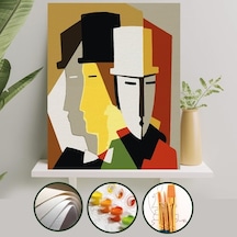 Sayılarla Boyama Tuval Seti 40X50 Cm - Üç Adam
