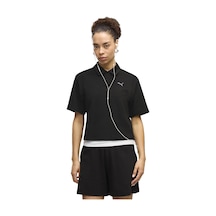 Puma Class Polo Kadın Siyah Günlük Stil Polo Yaka T-shirt 69401401