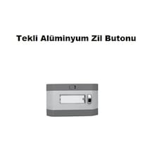 Tekli Alüminyum Zil Butonu