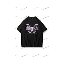 Startmore Unisex Silence Butterfly Tshirt Siyah Siyah