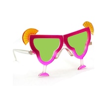 Parti Aksesuar Margarita Parti Gözlüğü Pembe Renk 16x8 cm