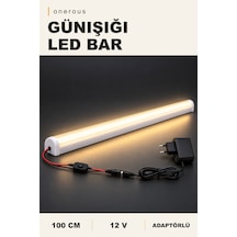 Onerous 100 Cm 12v Günışığı Led Bar, Anahtarlı, Adaptörlü Sarı