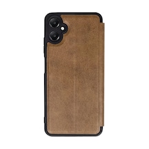 Newface Samsung Galaxy A05 Kılıf Flip Cover - Taba