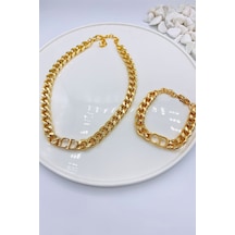 Altın Renk Kombin Cd Harfli Christian Dior Model 3008