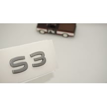 Dk Tuning S3 2025+ Bagaj Gümüş Yazı Logo Arma Audi İle Uyumlu Bagaj Arma