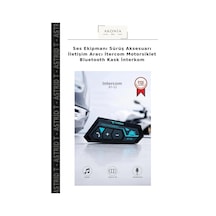 Ses Ekipmanı Sürüş Aksesuarı İletişim Aracı İtercom Motorsiklet Bluetooth Kask İnterkom