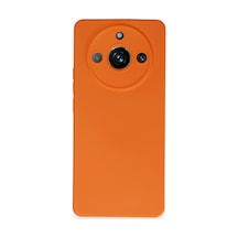 Realme 11 Pro Kılıf Nano İçi Kadife Silikon - Turuncu -