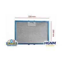 Elica Fa0287 Uyumlu Davlumbaz Metal Yağ Filtresi 330x260 Mm Gfa Ja Ch Garda 60 Çok Renkli