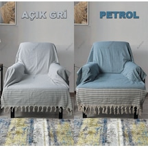 Pamuklu Organik Buldan Tekli Berjer Koltuk Örtüsü 180X150Cm