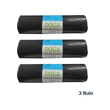 Ecoplast Jumbo Boy Siyah Çöp Torbası Poşeti - 300 G - 90 Litre - 80 x 110 CM / 10 Adetlik 3 Rulo