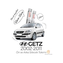 Bosch Aeroeco Hyundai Getz 2002 - 2011 Ön - Arka Silecek Seti