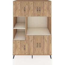 Kronos Dolap 9 Raflı 6 Kapaklı 132x59x195 Çam-çam/aytaşı Çam