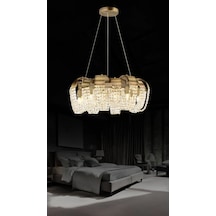 Mirella 60'lık Taşlı Avize 4116-m72-5y-br Eskitme