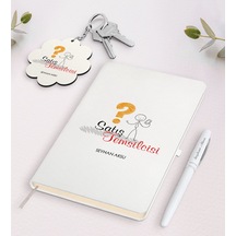 Kişiye Özel Satış Temsilcisi Beyaz Defter Kalem Ve Anahtarlık Hed N11.12776
