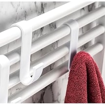 Banyo Havlu Askısı Havlupan Ve Duşakabin Uyumlu, Plastik Askı Beyaz Diğer