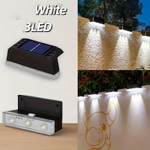 Gateesat Güneş Enerjili 3 Led Basamak Aydınlatma Bahçe Ve Merdiven Işığı Beyaz