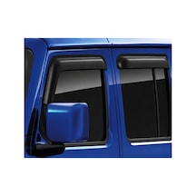 2007-2018 Jeep Wrangler Rubicon Cam Rüzgarlığı Parlak Siyah İthal 4 Parça Premium Cam Vizörü