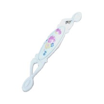 Miray 128 Mm Metal Krem Kasa Beyaz Çiçek Desenli / 5 Adet Krem