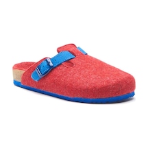 Comfortfusse Capri-w - Erkek Ortopedik Yün Keçe Sabo Ev Terliği Kırmızı Yün