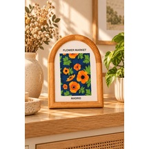 Atbyhome Tokyo Kemer Ahşap Çerçeve 15x20 Cm - Kavisli Masa Üstü Fotoğraf Çerçevesi Ve Dekoratif Tablo