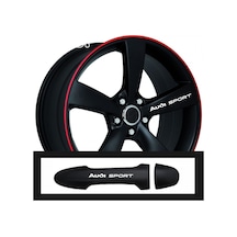 Audi Rs İçin - Uyumlu Aksesuar Oto Kapı Kolu/jant - Sticker 10 Adet 10 1,5 Cm