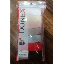 7 Adet Donex Kadın Düz Renk Bikini Slip Külot 1432 001