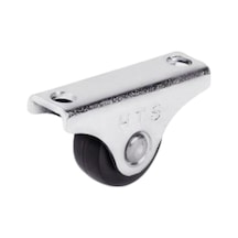 Sabit Tabanlı Masa Tekeri Sehpa Ve Dolap Tekeri Teker Çapı:20mm Yükseklik:22mm Krom Siyah