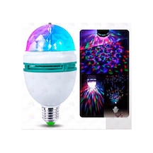 Led Disko Lamba Dönebilen Işıklı Parti Disco Lambası Çok Renkli