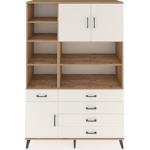 Hyperion Dolap 9 Raflı 5 Çekmeceli 3 Kapaklı 132x44x195 Çam-aytaşı/aytaşı Aytası/aytası