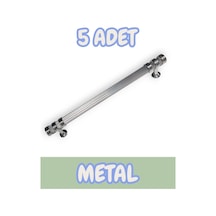 Çizgili Nesli Alüminyum Metal Lüks Modern Mobilya Çekmece Mutfak Dolabı Kulpu Krom 128mm 5 Adet Krom