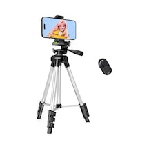 Telefon Tripodu 33-110cm Katlanabilir Tripod Telefon Tutucu, 360 Döner Başlık, Bluetooth Kumandalı Selfie Çubuğu, İos/android Uyumlu, Kamera Ve Gopro İle Kullanılabilir Belirtilmemiş