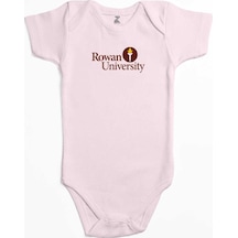 Zepplin Giyim Rowan University Logo Text Pembe Bebek Body Zıbın