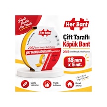 Çift Taraflı Köpük Bant 18 Mm X 5 Mt Diğer