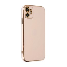 İphone 12 Kılıf Volet Silikon - Pembe