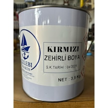 Çelebi Marin Sezonluk Zehirli Boya Kırmızı 3.5 Kg