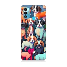 Tecno Spark 7t Uyumlu Silikon Kılıf Sevimli Pastel Köpekler